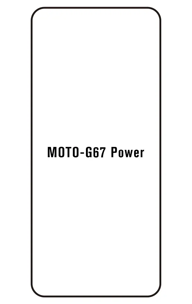 Motorola G67 Power Přední Hydrogel ochranná fólie (Střih Přední 1)