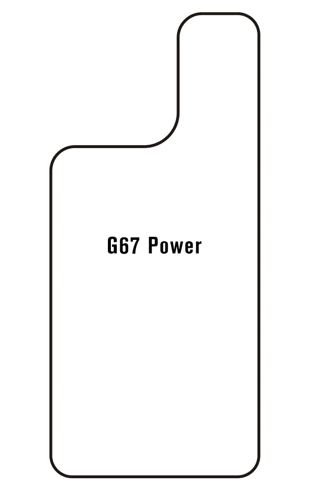 Motorola G67 Power Zadní Hydrogel ochranná fólie (Střih Zadní část 1)