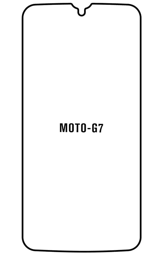 Motorola G7 Přední Hydrogel ochranná fólie (Střih Přední 1)