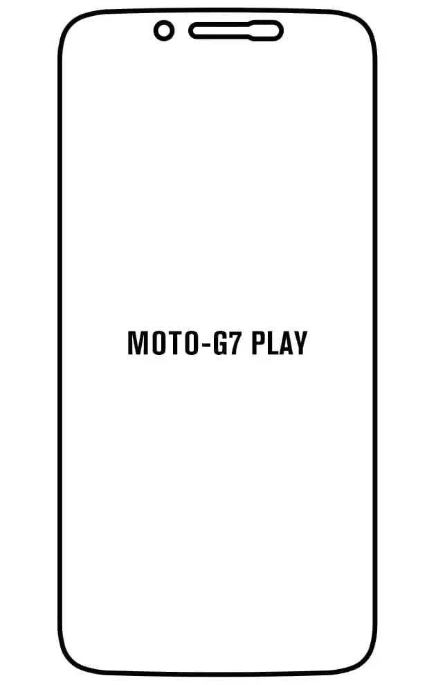 Motorola G7 PLAY Přední Hydrogel ochranná fólie (Střih Přední 1)