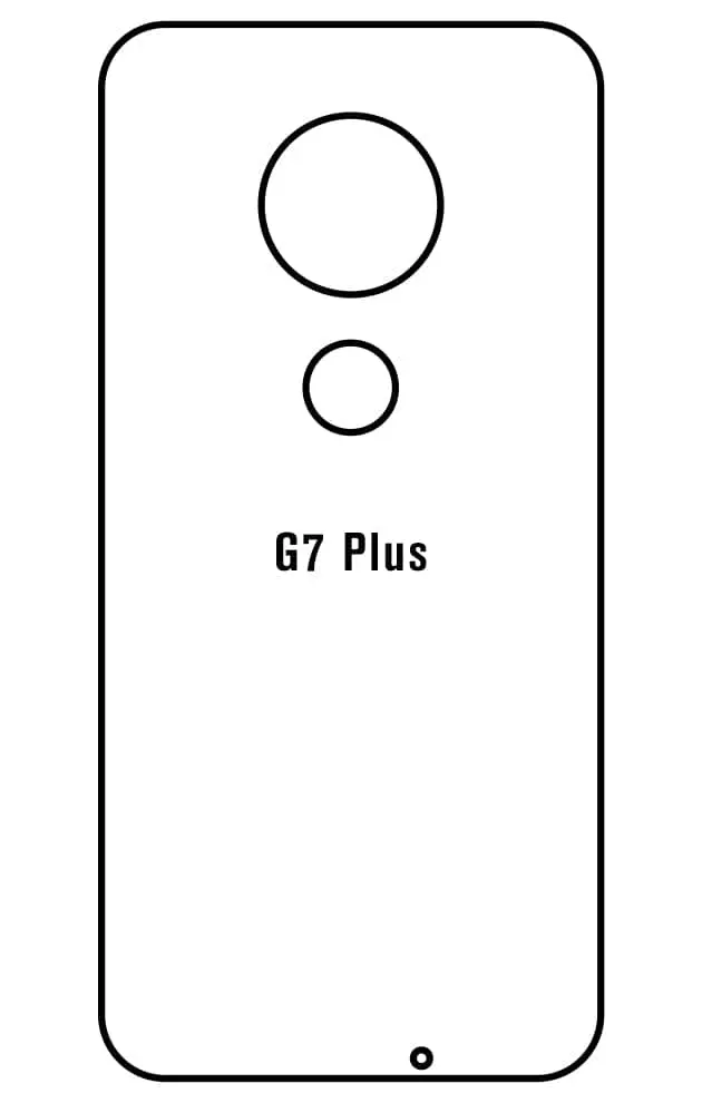 Motorola G7 Plus Zadní Hydrogel ochranná fólie (Střih Zadní část 1)