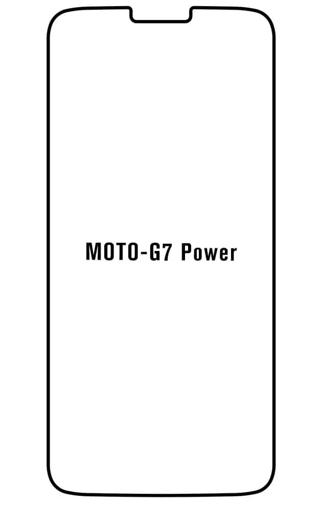 Motorola G7 POWER Přední Hydrogel ochranná fólie (Střih Přední 1)