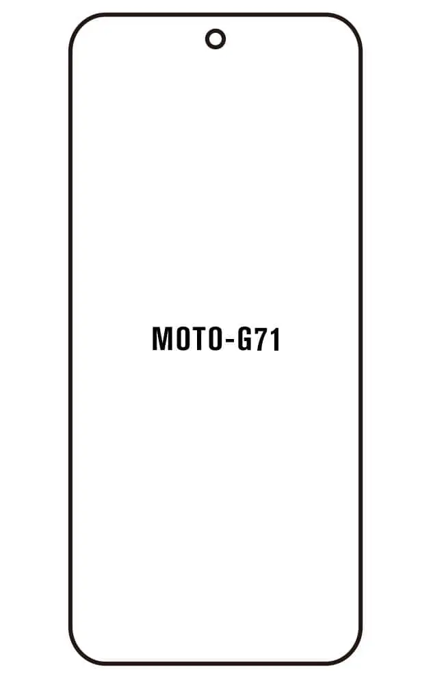 Motorola G71 5G Přední Hydrogel ochranná fólie (Střih Přední 1)