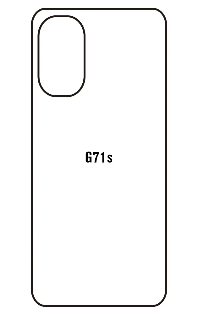 Motorola G71s Zadní Hydrogel ochranná fólie (Střih Zadní část 1)