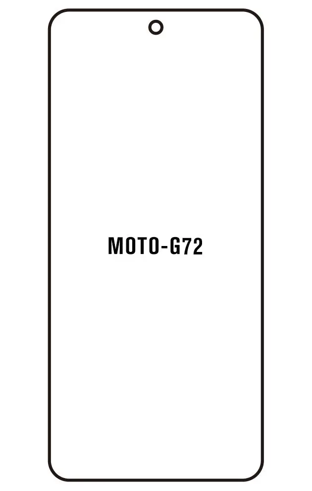 Motorola G72 Přední Hydrogel ochranná fólie (Střih Přední 1)