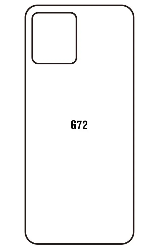 Motorola G72 Zadní Hydrogel ochranná fólie (Střih Zadní část 1)