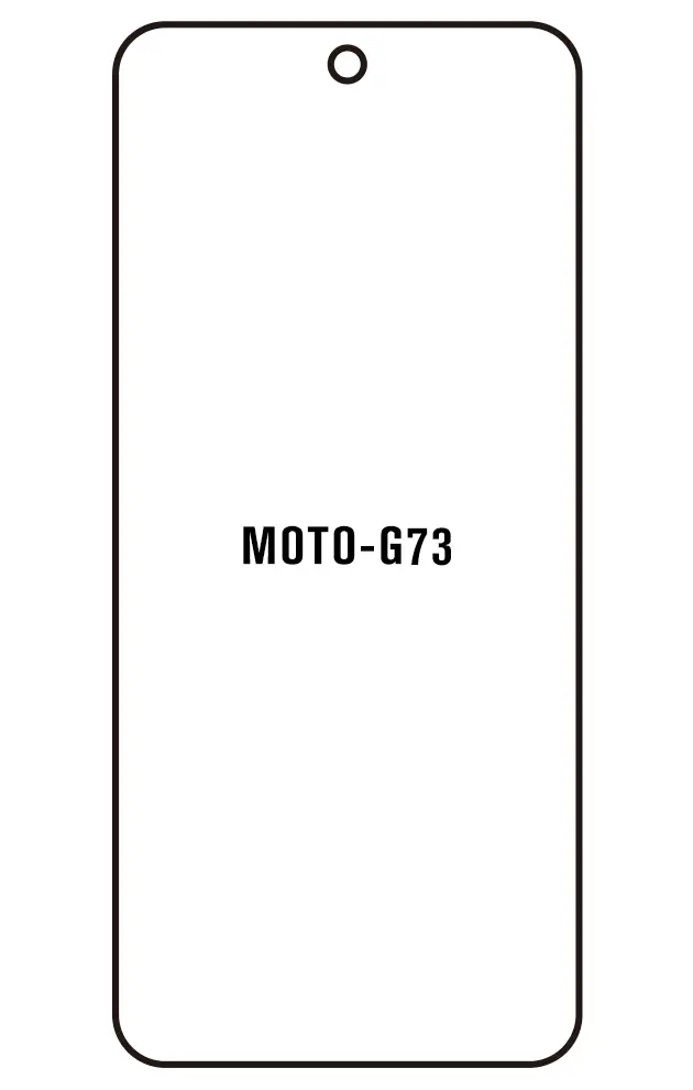 Motorola G73 Přední Hydrogel ochranná fólie (Střih Přední 1)