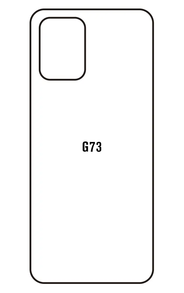 Motorola G73 Zadní Hydrogel ochranná fólie (Střih Zadní část 1)