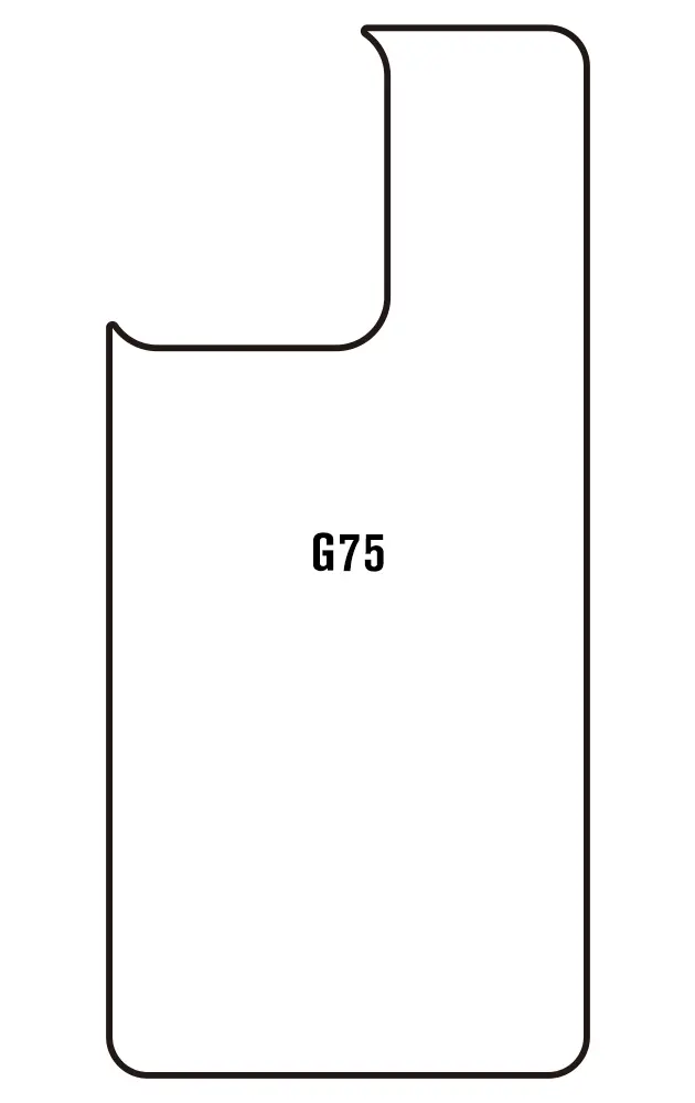 Motorola G75 Zadní Hydrogel ochranná fólie (Střih Zadní část 1)