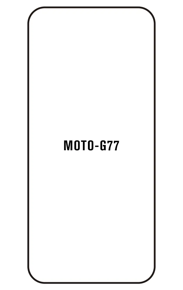 Motorola G77 Přední Hydrogel ochranná fólie (Střih Přední 1)