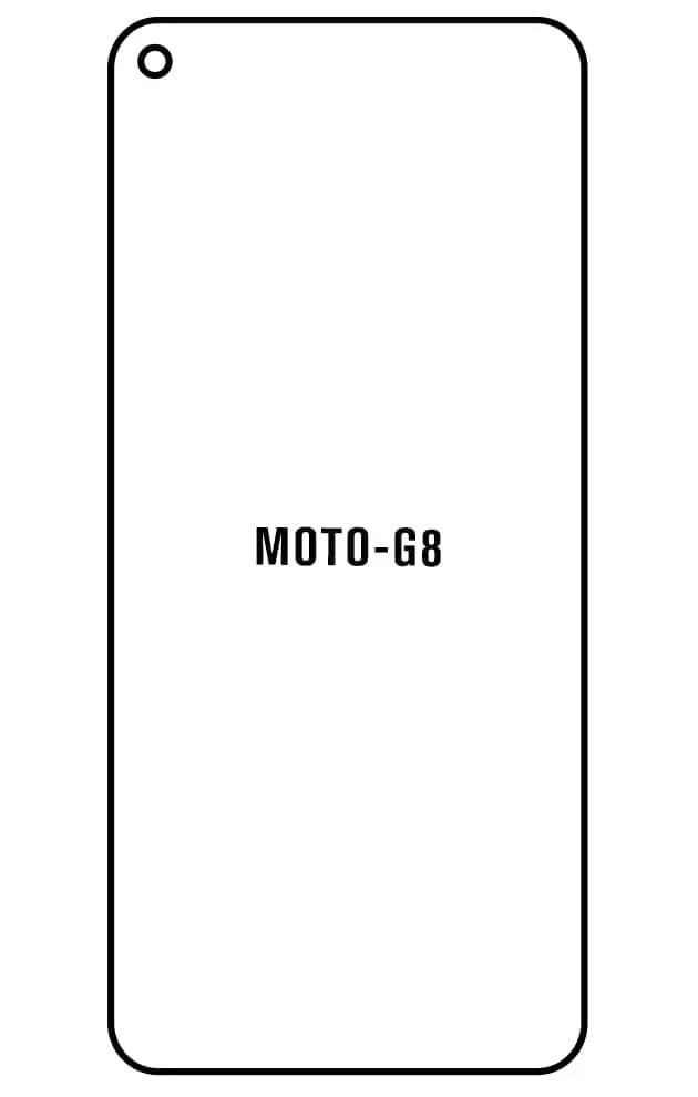 Motorola G8 Přední Hydrogel ochranná fólie (Střih Přední 1)