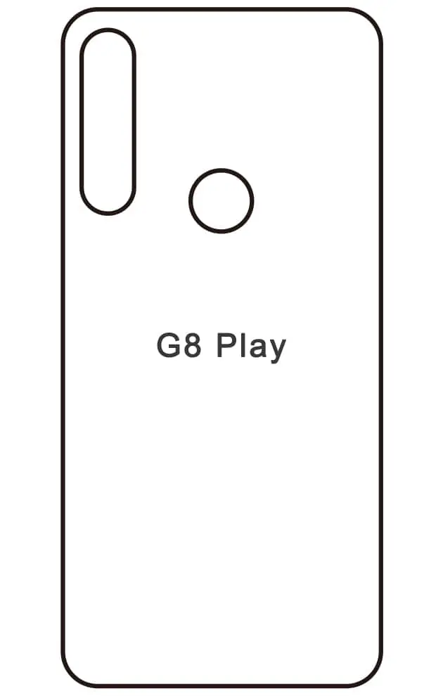 Motorola G8 Play Zadní Hydrogel ochranná fólie (Střih Zadní část 1)