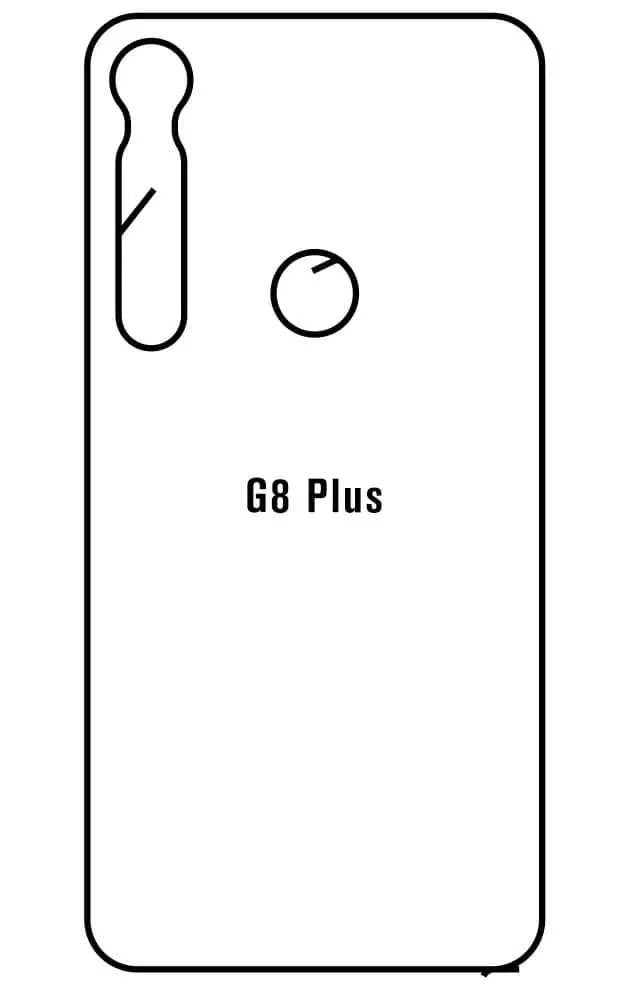 Motorola G8 Plus Zadní Hydrogel ochranná fólie (Střih Zadní část 1)