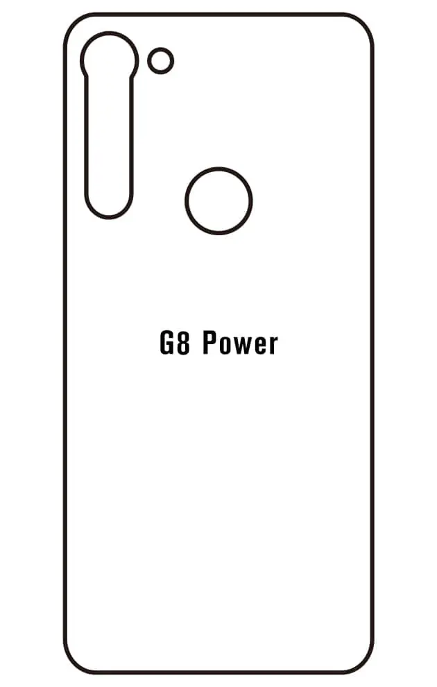 Motorola G8 Power Zadní Hydrogel ochranná fólie (Střih Zadní část 1)
