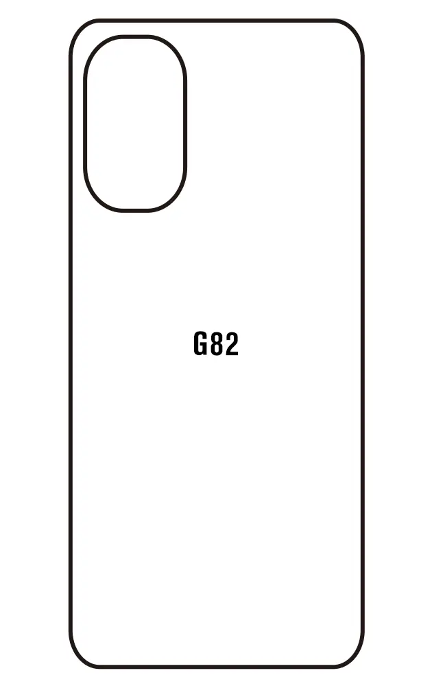 Motorola G82 Zadní Hydrogel ochranná fólie (Střih Zadní část 1)