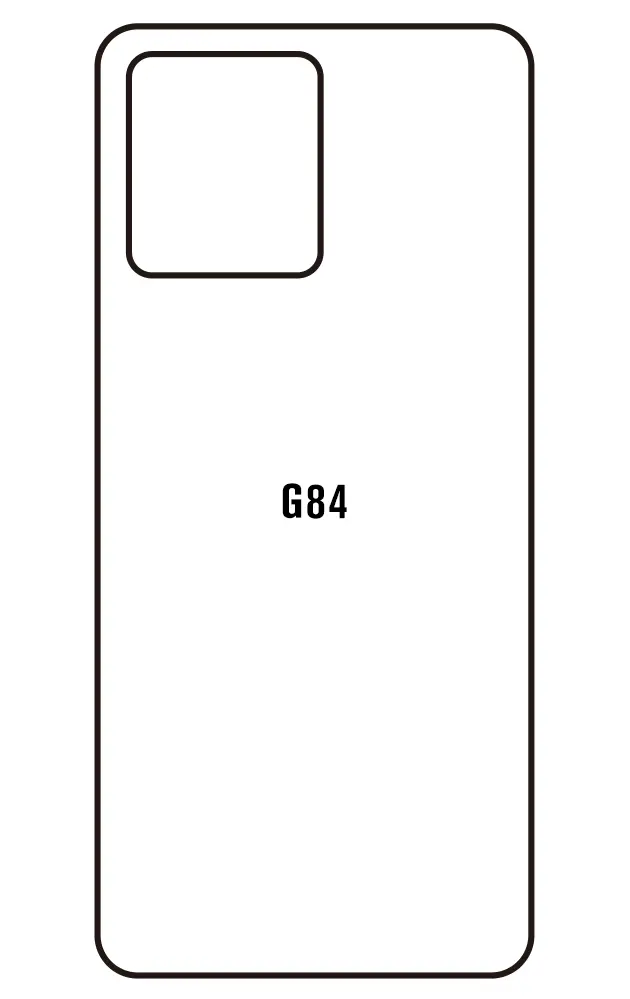 Motorola G84 5G Zadní Hydrogel ochranná fólie (Střih Zadní část 1)