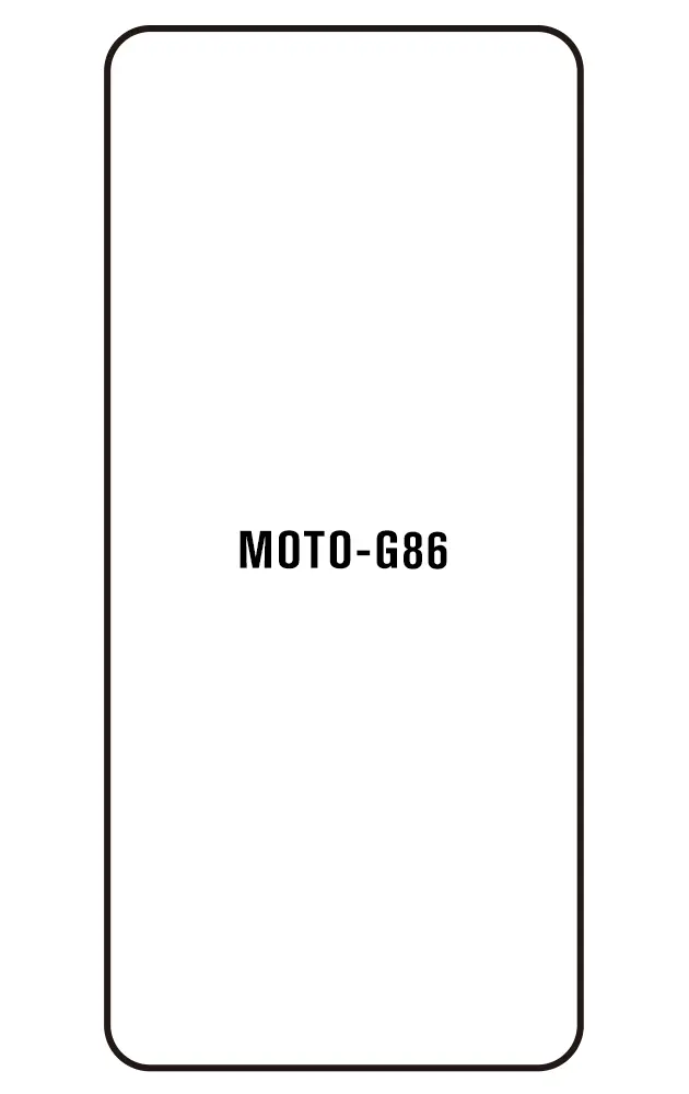 Motorola G86 5G Přední Hydrogel ochranná fólie (Střih Přední 1)