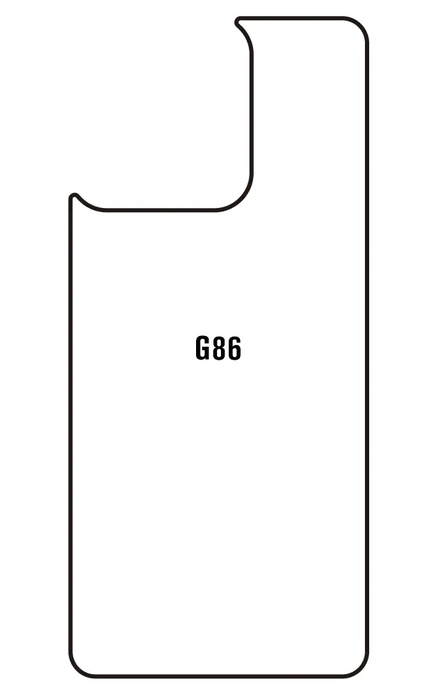 Motorola G86 5G Zadní Hydrogel ochranná fólie (Střih Zadní část 1)