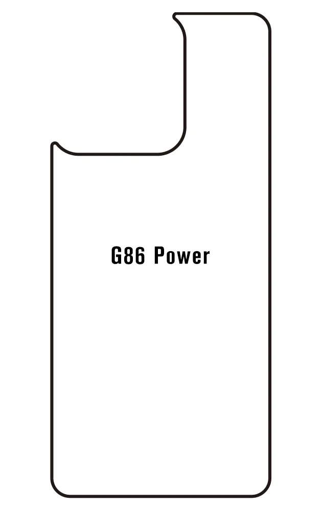 Motorola G86 Power 5G Zadní Hydrogel ochranná fólie (Střih Zadní část 1)