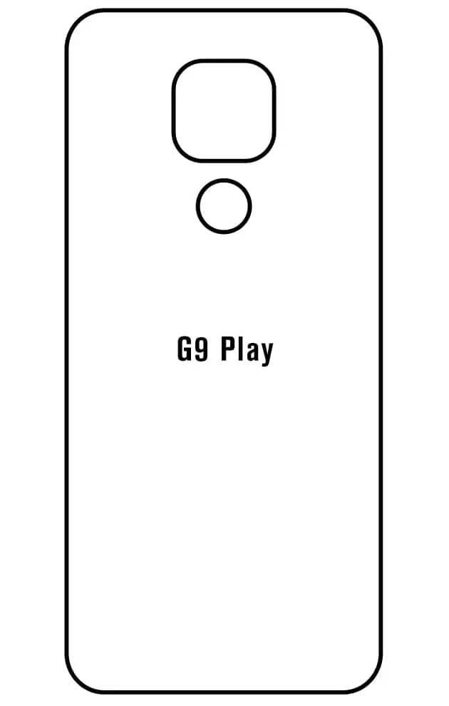 Motorola G9 Play Zadní Hydrogel ochranná fólie (Střih Zadní část 1)