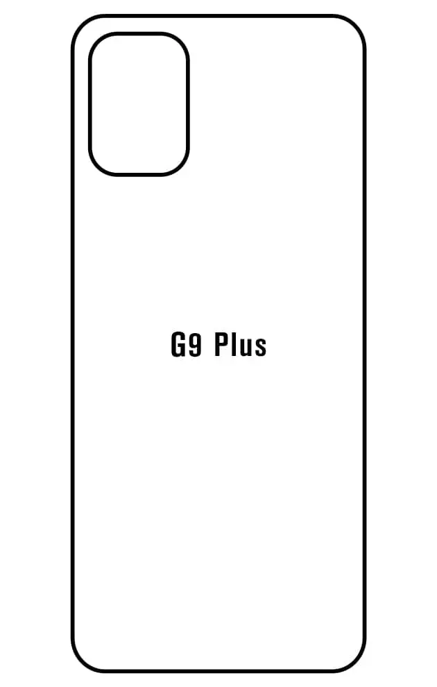 Motorola G9 Plus Zadní Hydrogel ochranná fólie (Střih Zadní část 1)