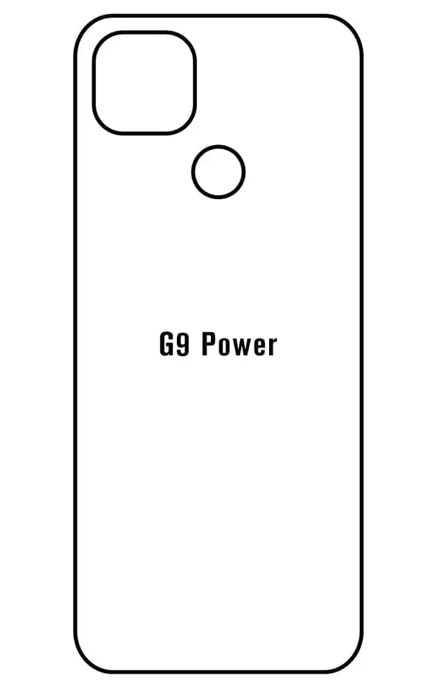 Motorola G9 Power Zadní Hydrogel ochranná fólie (Střih Zadní část 1)