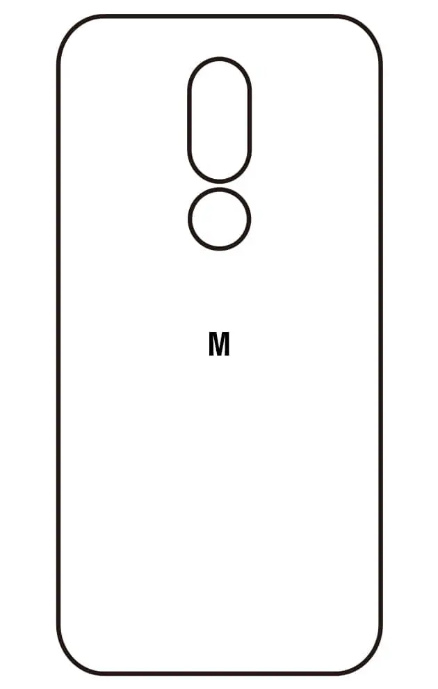 Motorola M Zadní Hydrogel ochranná fólie (Střih Zadní část 1)