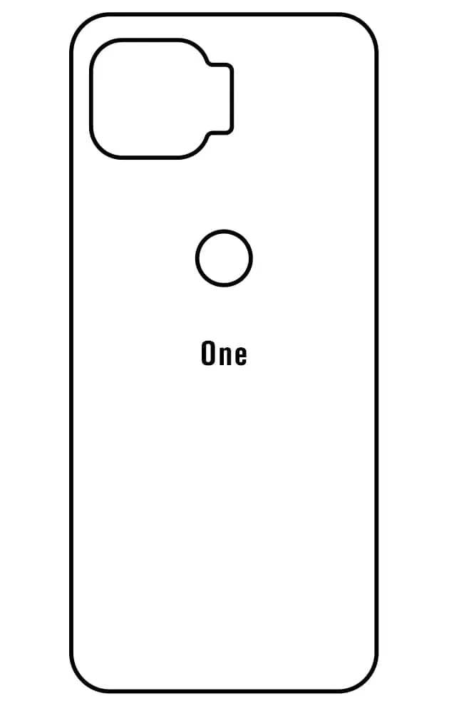 Motorola One 5G Zadní Hydrogel ochranná fólie (Střih Zadní část 1)