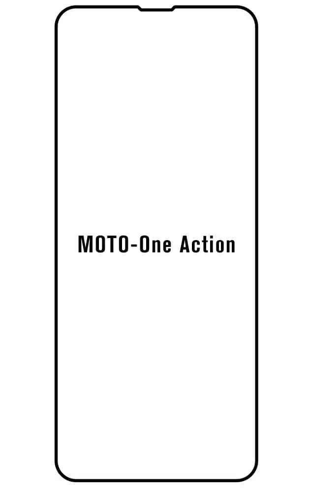 Motorola One Action Přední Hydrogel ochranná fólie (Střih Přední 1)