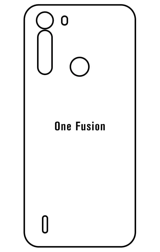 Motorola One Fusion Zadní Hydrogel ochranná fólie (Střih Zadní část 1)