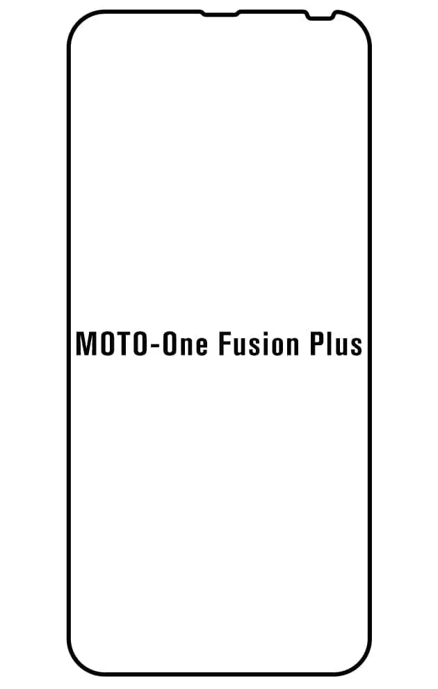 Motorola One Fusion Plus Přední Hydrogel ochranná fólie (Střih Přední 1)