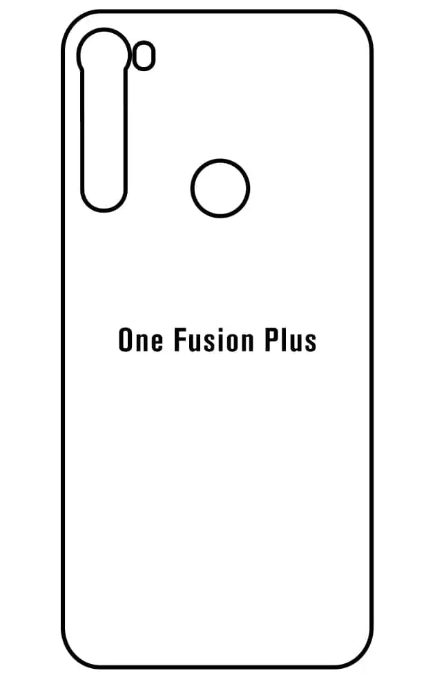 Motorola One Fusion Plus Zadní Hydrogel ochranná fólie (Střih Zadní část 1)