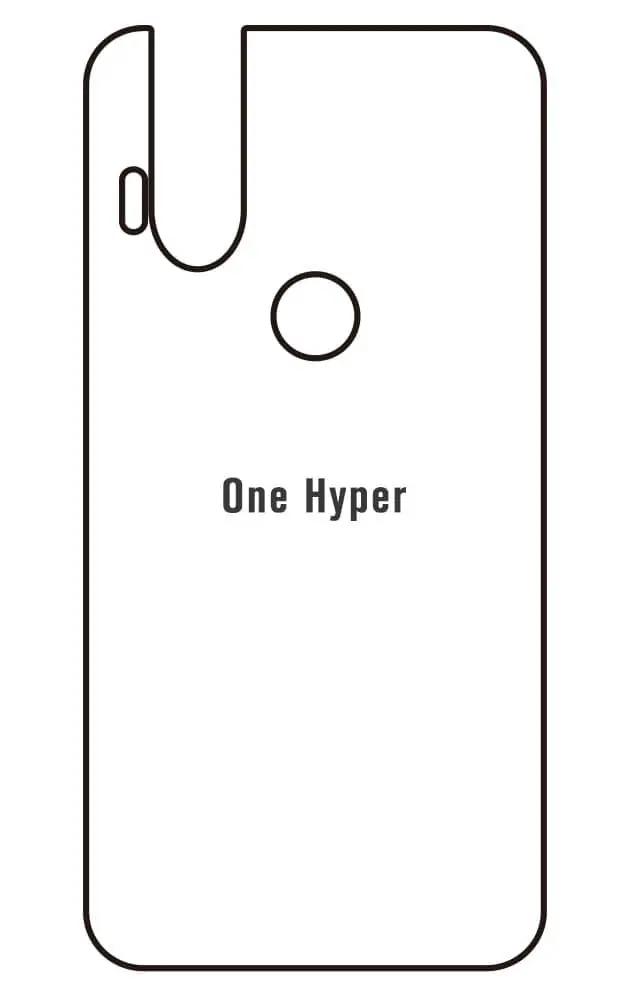 Motorola One Hyper Zadní Hydrogel ochranná fólie (Střih Zadní část 1)