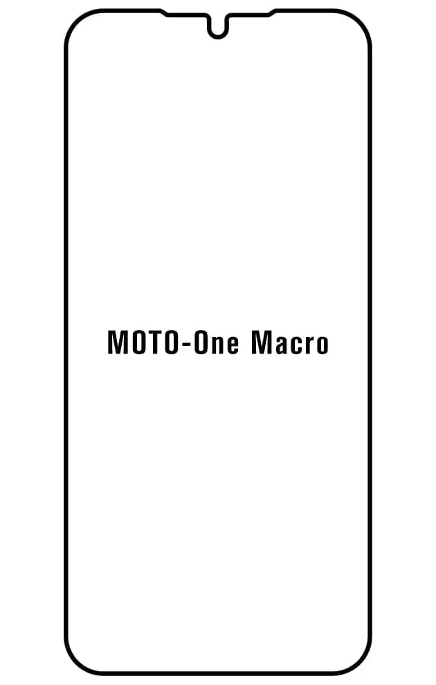 Motorola One Macro Přední Hydrogel ochranná fólie (Střih Přední 1)