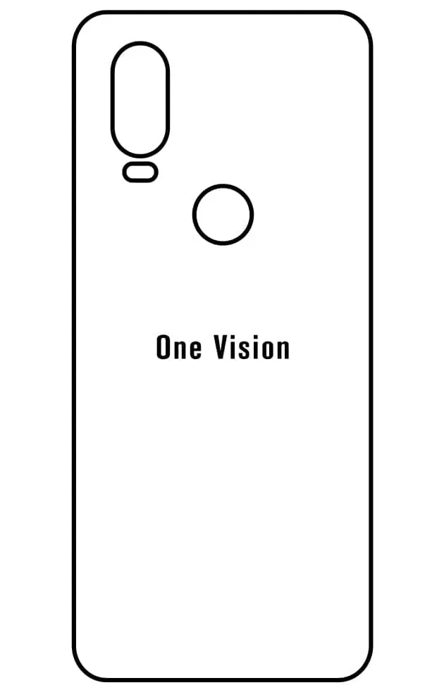 Motorola ONE VISION Zadní Hydrogel ochranná fólie (Střih Zadní část 1)
