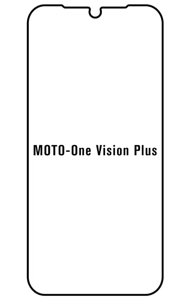 Motorola One Vision Plus Přední Hydrogel ochranná fólie (Střih Přední 1)