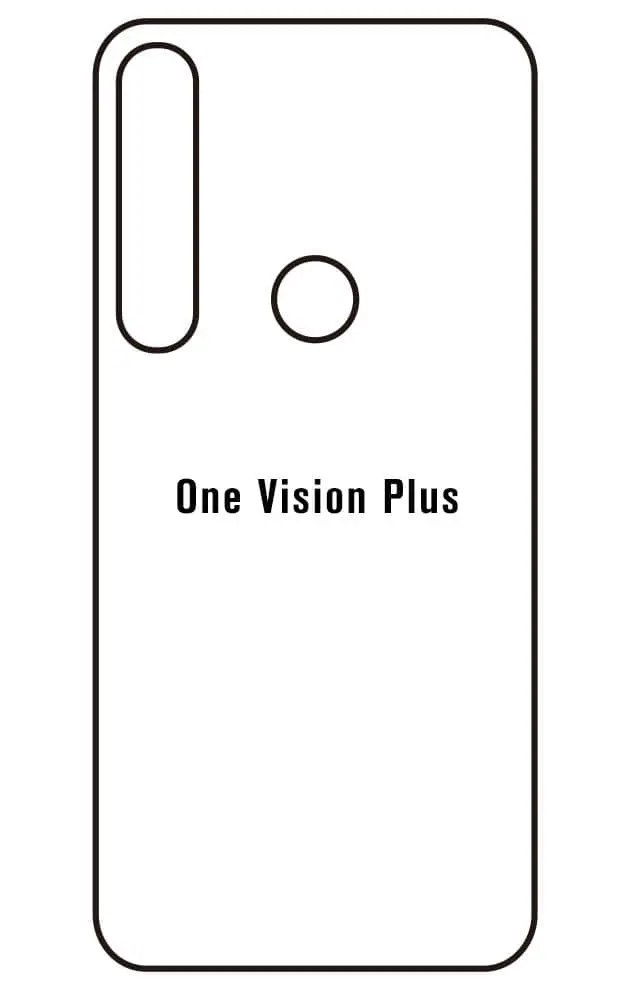 Motorola One Vision Plus Zadní Hydrogel ochranná fólie (Střih Zadní část 1)