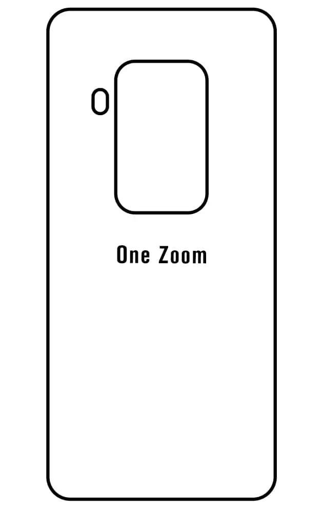 Motorola One Zoom Zadní Hydrogel ochranná fólie (Střih Zadní část 1)