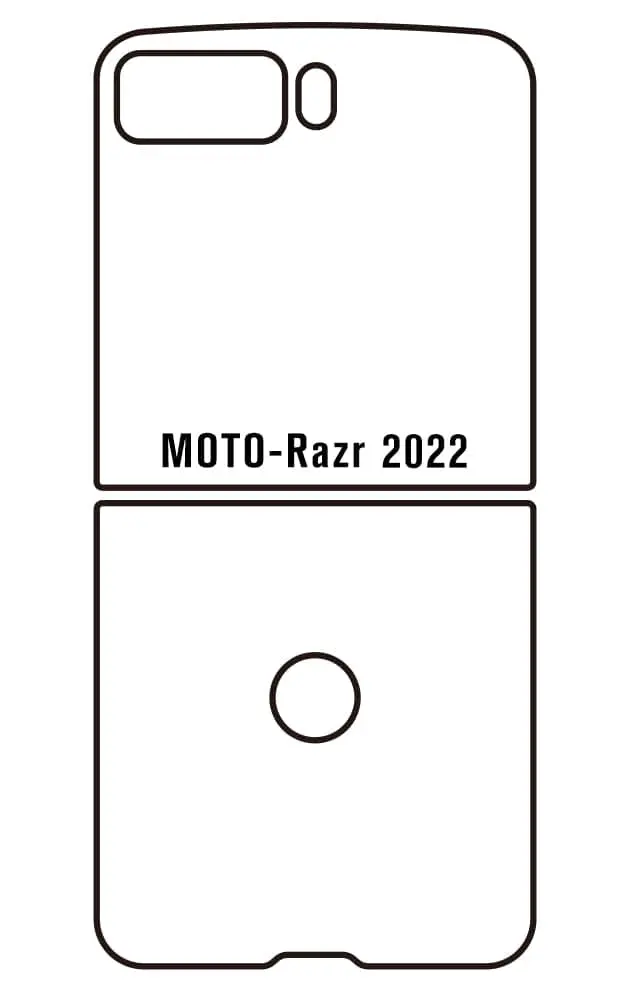 Motorola Razr 2022 Přední Hydrogel ochranná fólie (Střih Přední 3)