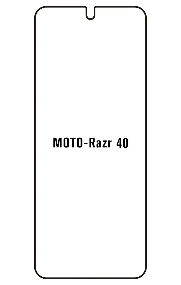 Motorola Razr 40 Přední Hydrogel ochranná fólie (Střih Přední 1)