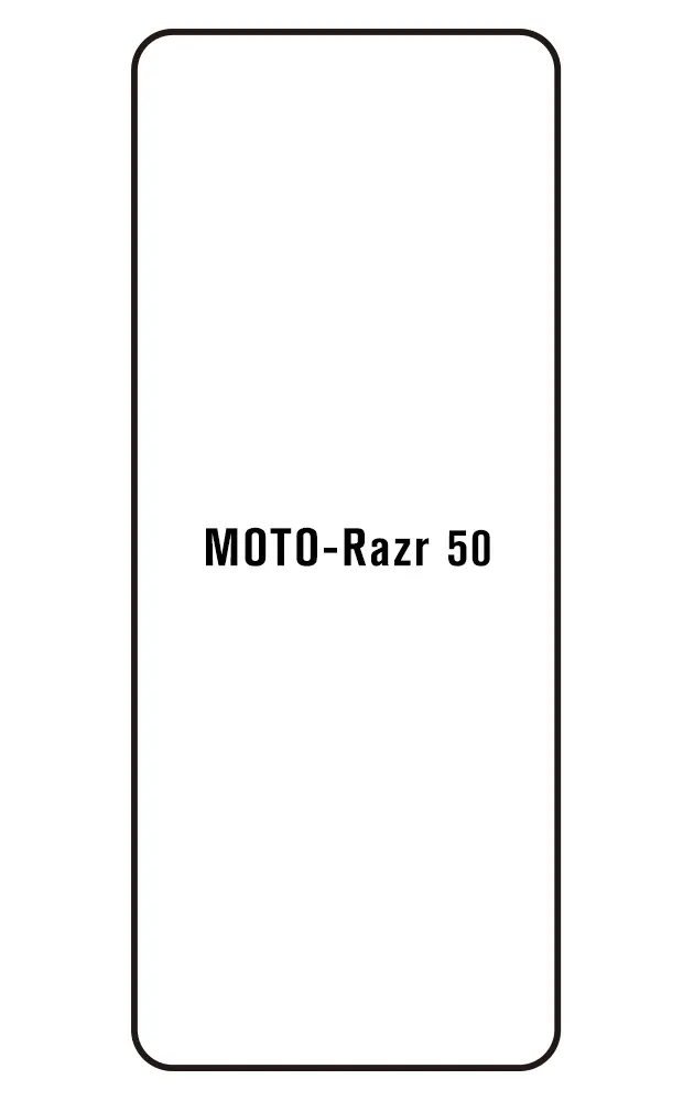 Motorola Razr 50 Přední Hydrogel ochranná fólie (Střih Přední 1)