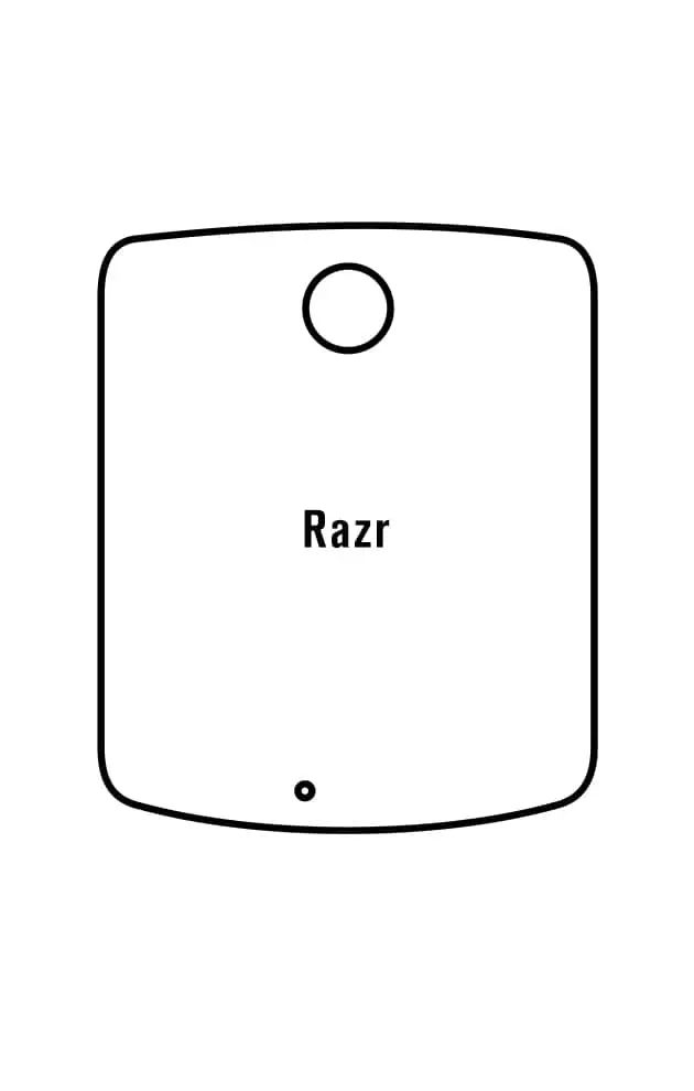 Motorola Razr 5G Zadní Hydrogel ochranná fólie (Střih Zadní část 1)