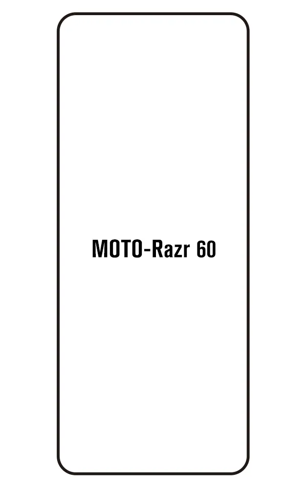 Motorola Razr 60 Přední Hydrogel ochranná fólie (Střih Přední 1)