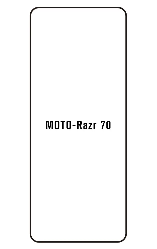 Motorola Razr 70 Přední Hydrogel ochranná fólie (Střih Přední 1)