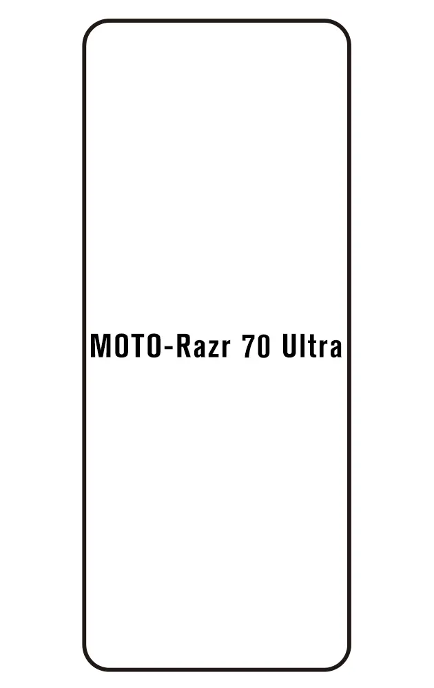 Motorola Razr 70 Ultra Přední Hydrogel ochranná fólie (Střih Přední 1)