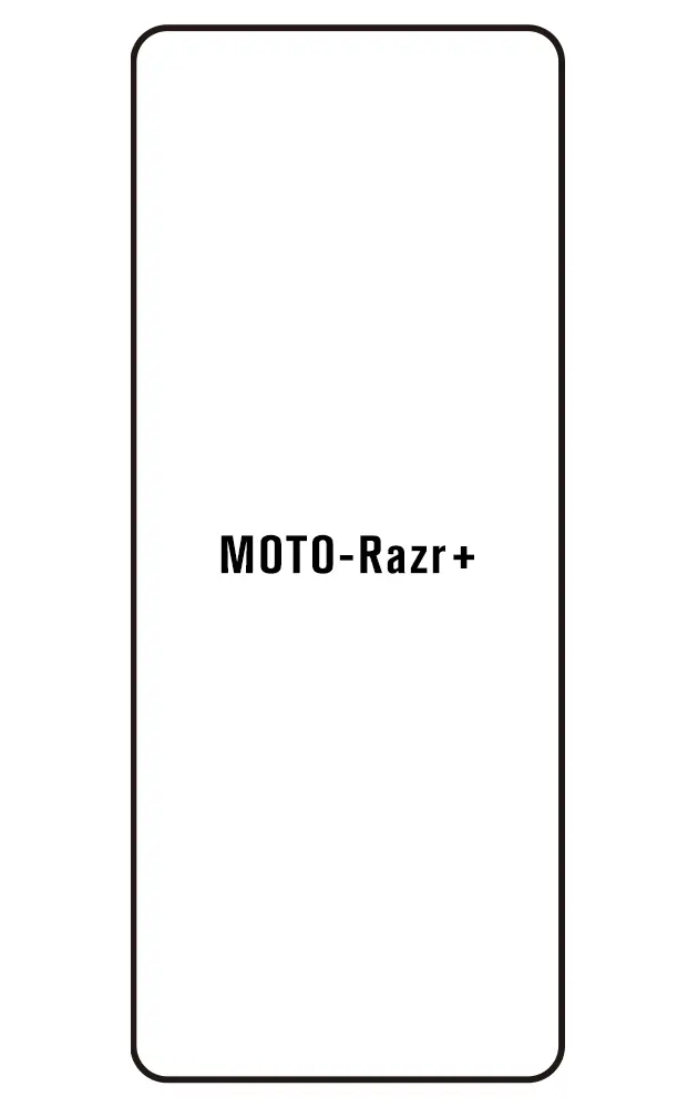 Motorola Razr+ 2023 Přední Hydrogel ochranná fólie (Střih Přední 1)