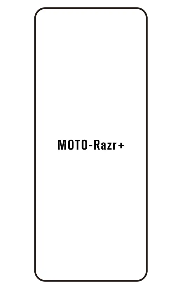 Motorola Razr+ 2024 Přední Hydrogel ochranná fólie (Střih Přední 1)