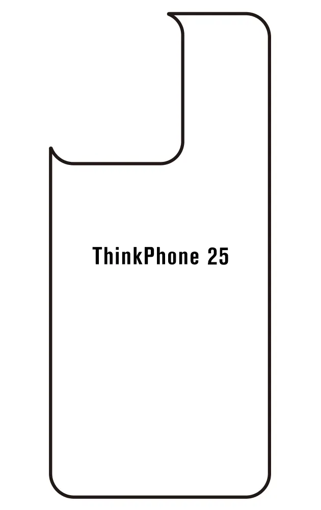 Motorola ThinkPhone 25 Zadní Hydrogel ochranná fólie (Střih Zadní část 1)