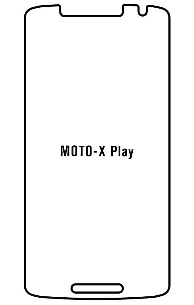 Motorola X PLAY Přední Hydrogel ochranná fólie (Střih Přední 1)