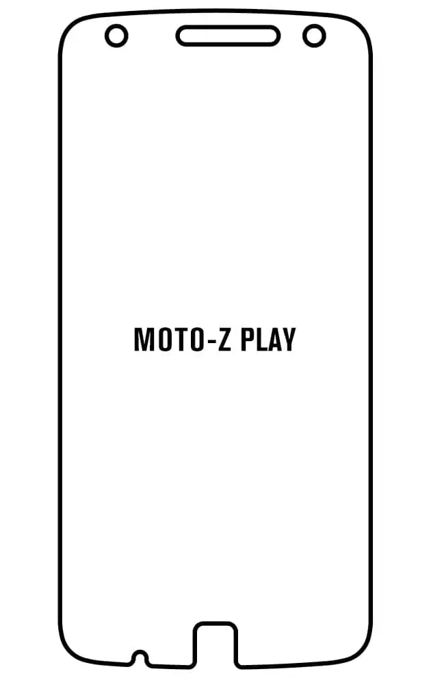 Motorola Z PLAY Přední Hydrogel ochranná fólie (Střih Přední 1)